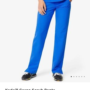 Figs royal blue cargo scrub pant size L